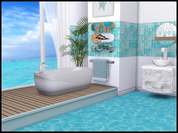 Hold The Sunset Spa Bathroom Set by seimar8 from TSR