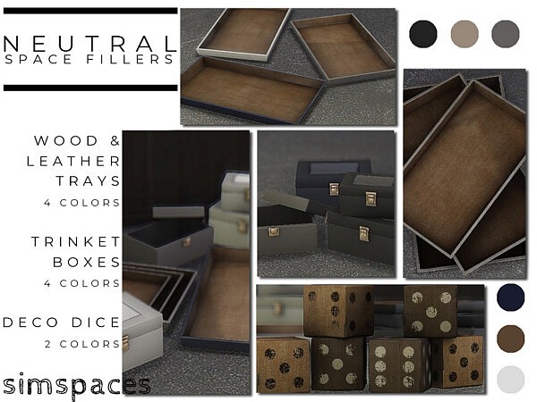 Neutral Space Fillers by simspaces from TSR