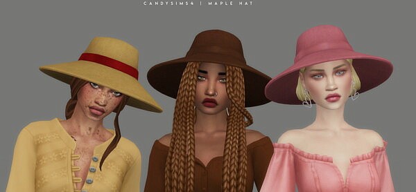 Maple Hat from Candy Sims 4