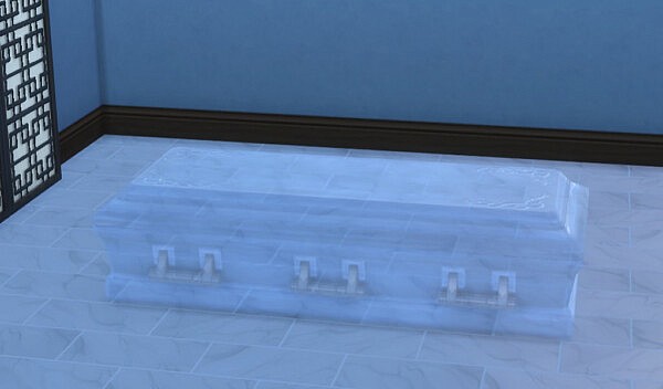 Crystal Coffin Bed by DBCAB from Mod The Sims