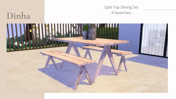 Split Top Dining Set from Dinha Gamer