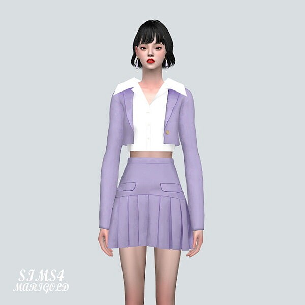 1 AC Pleats 2 Piece from SIMS4 Marigold