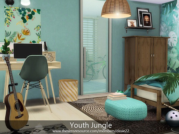 Youth Jungle Bedroom by dasie2 from TSR
