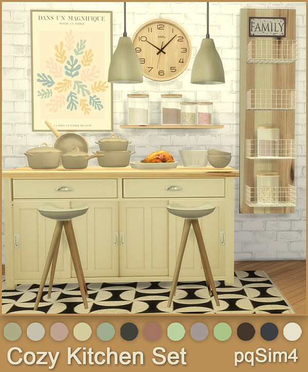 Cozy Kitchen Set from PQSims4
