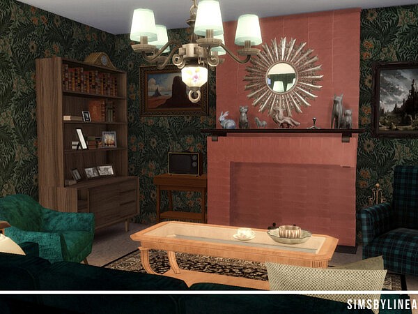 Wheatley Living Room   The Queens Gambit by SIMSBYLINEA from TSR