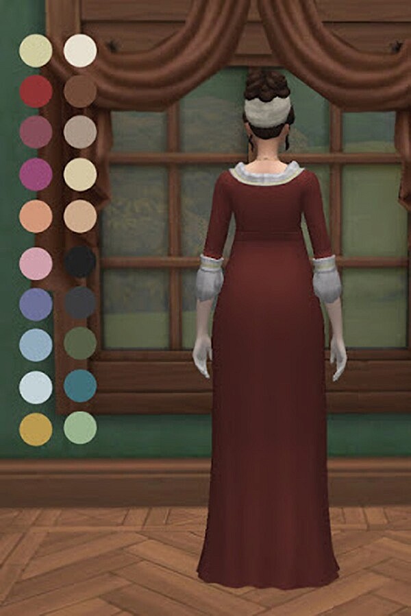 Regency Matron Dress from History Lovers Sims Blog