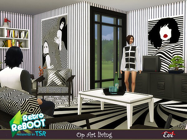 Mid 60s OP ART living by evi from TSR