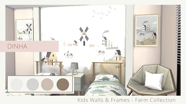 Kids Walls and Frames Farm Collection from Dinha Gamer