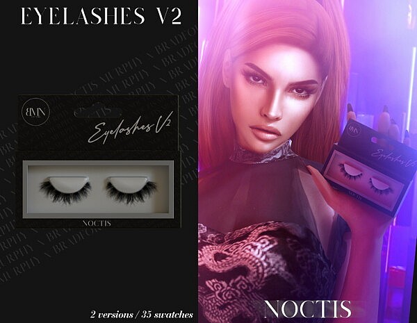 3D Eyelashes V2 sims 4 cc