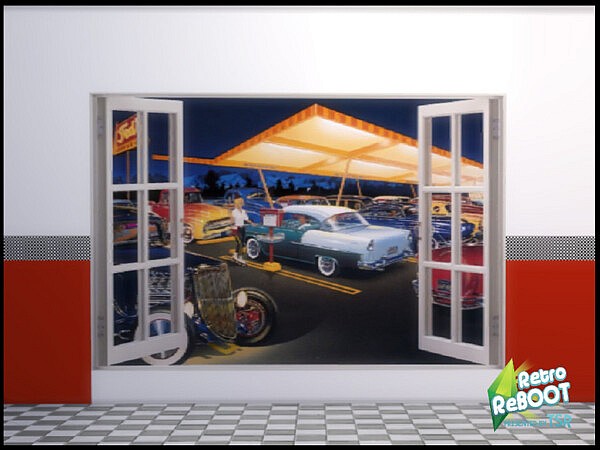 50s Diner Window Mural by seimar8 from TSR