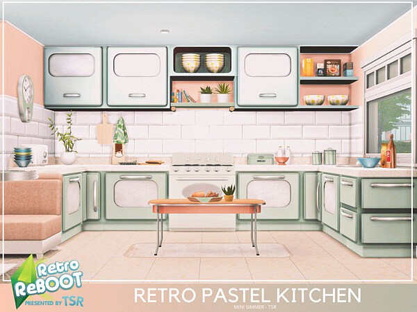 Retro Pastel Kitchen by Mini Simmer from TSR