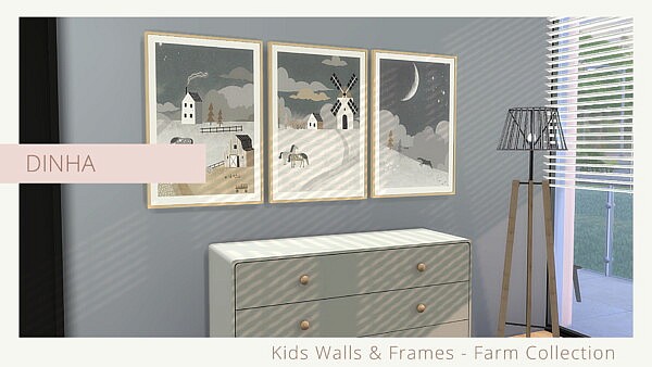 Kids Walls and Frames Farm Collection from Dinha Gamer