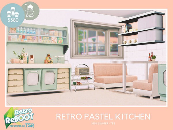 Retro Pastel Kitchen by Mini Simmer from TSR