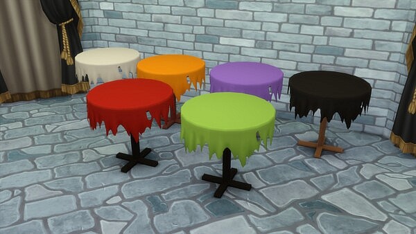 Torn Seance Table for paranormal Seance by Serinion from Mod The Sims
