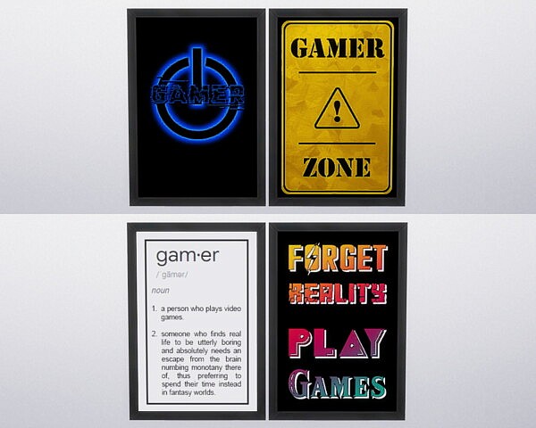 Framed Posters Gamer Zone by Sarinilli from TSR