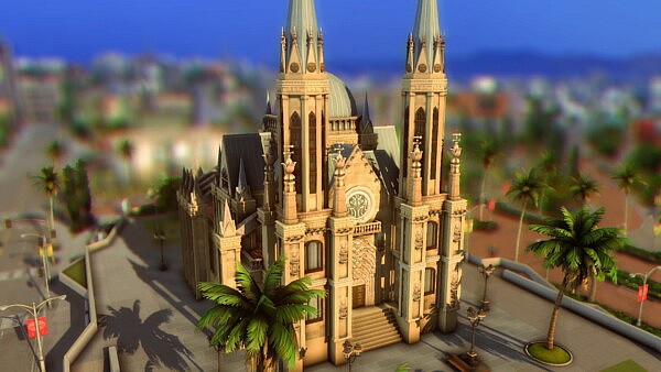 Cathedral da Se NO CC by plumbobkingdom from Mod The Sims