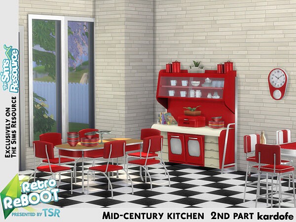 Mid century kitchen 2nd part by kardofe from TSR