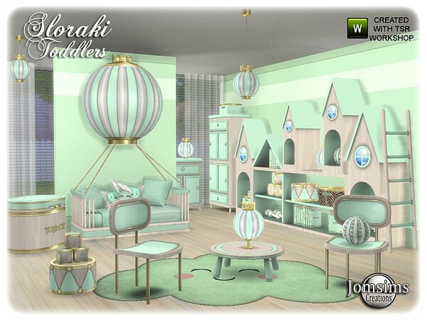 Sloraki toddlers bedroom by jomsims from TSR