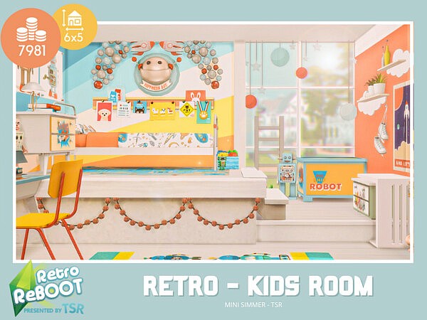 Retro Kids room by Mini Simmer from TSR