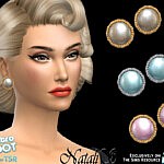 60s pearl clip on earrings sims 4 cc