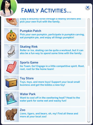 Family and Youth Activities by adeepindigo from Mod The Sims