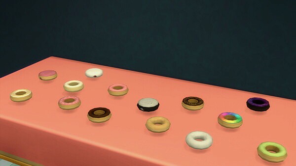 Functional Donut Boxes for Custom Donuts by  FlowerBunny from Mod The Sims