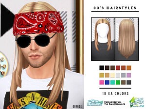 80s Male Hairstyles sims 4 cc