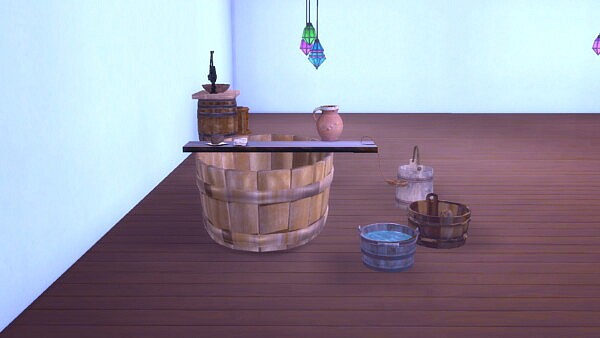 Medieval Bathroom Set by MiraiMayonaka from Mod The Sims