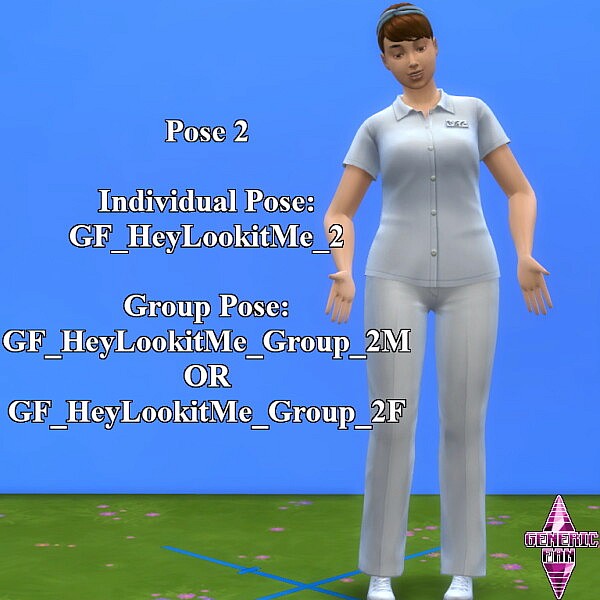 Hey Lookit Me Pose Pack by GenericFan from Mod The Sims