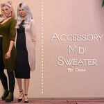 Accessory Midi Sweater sims 4 cc
