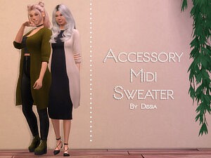 Accessory Midi Sweater sims 4 cc