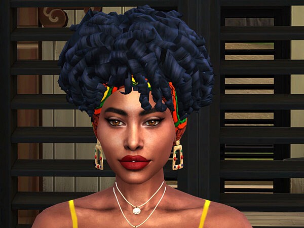 Afro Curls with Hairstye Wrap by drteekaycee from TSR