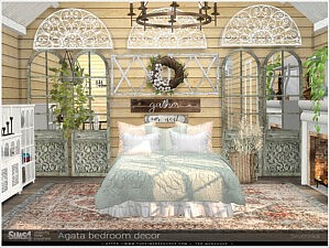Agata bedroom decor sims 4 cc