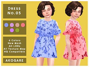 Akogare Dress No.05 sims 4 cc