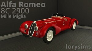 Alfa Romeo 8C 2900 Mille Miglia sims 4 cc