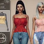 Alma Blouse sims 4 cc