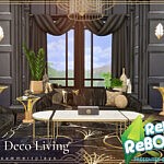 Art Deco Living and Dining Room sims 4 cc