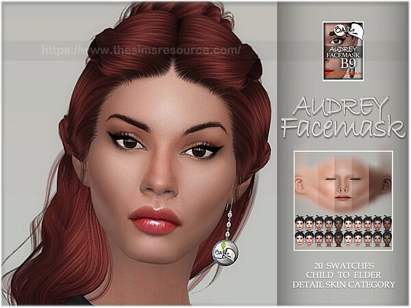 Audrey facemask by BAkalia from TSR