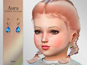 Aura Toddler Earrings sims 4 cc