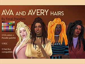 Ava Hairstyle sims 4 cc