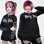 Baby Doll Hoodie sims 4 cc