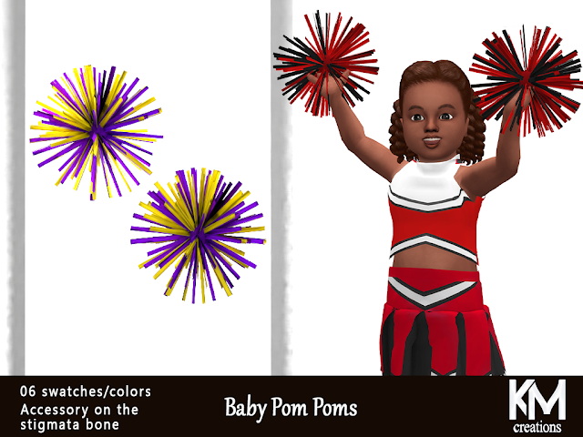 Pom Poms from KM • Sims 4