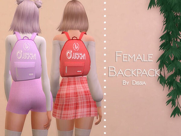 Backpack Female sims 4 cc
