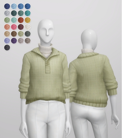 Basic Sweater VI/2 F from Rusty Nail • Sims 4 Downloads