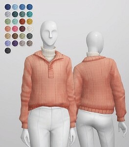 Basic Sweater VI 4 F sims 4 cc