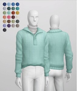 Basic Sweater VI 4 M sims 4 cc