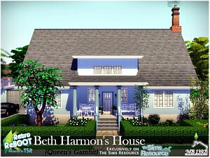Beth Harmons House sims 4 cc