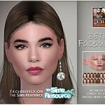 Beth facemask sims 4 cc