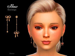 Bow Child Earrings sims 4 cc