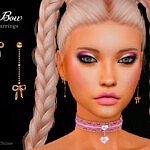 Bow Earrings sims 4 cc